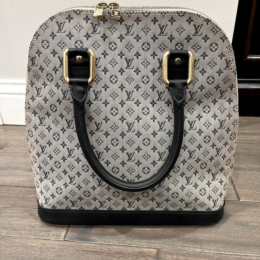 Louis Vuitton Mini Lin Alma Tall (Authentic, early 2000’s) denim